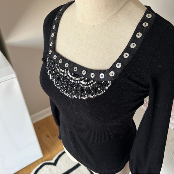 kenzo sequin neckline sweater - Picture 2 of 5